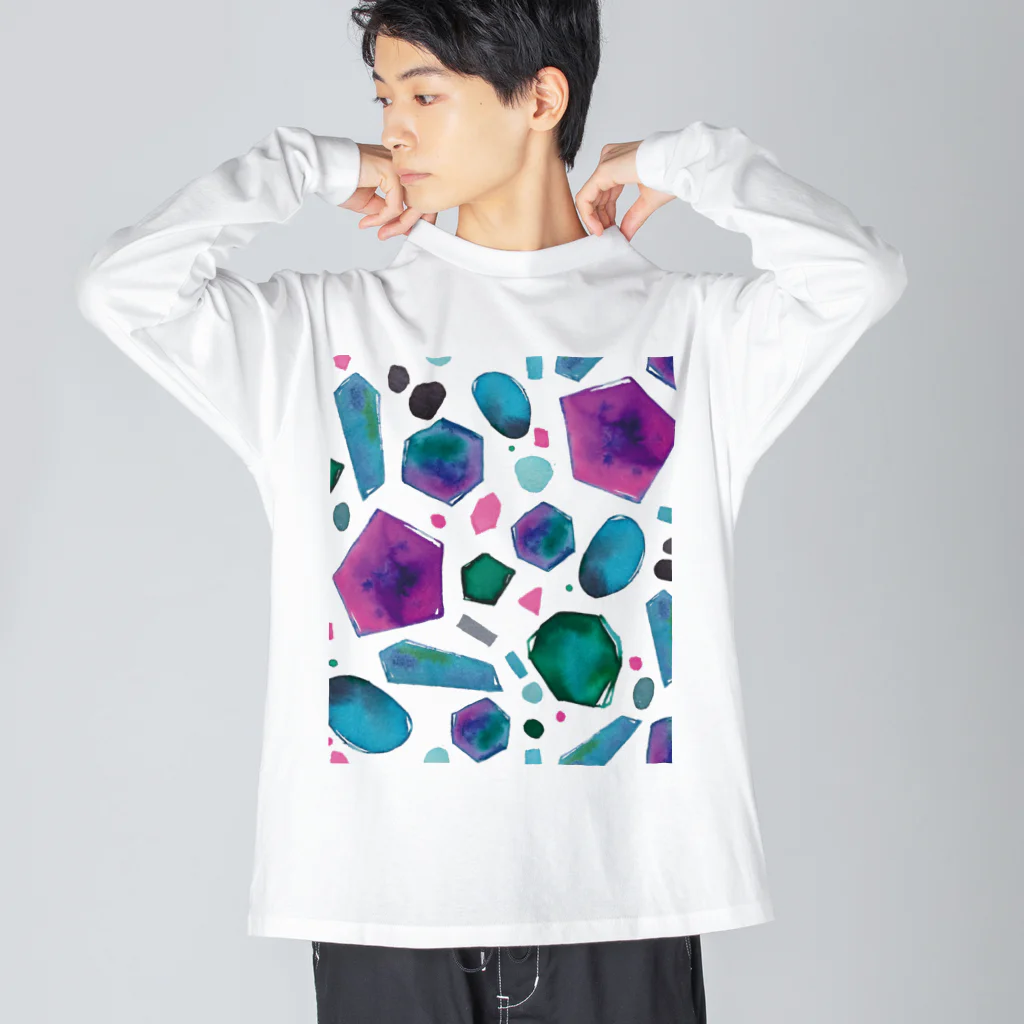 hugging love ＋《ハギング ラブ プラス》のcolour crystal ビッグシルエットロングスリーブTシャツ