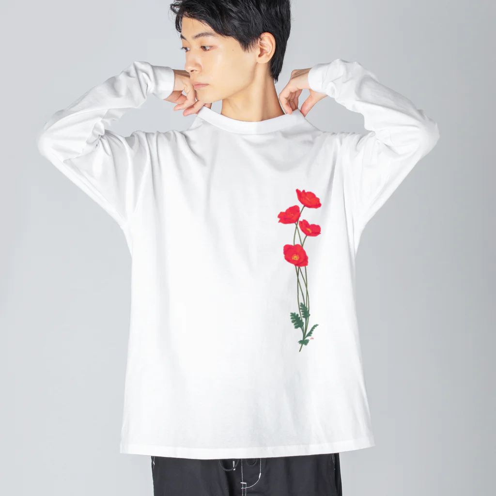 竹条いちいの憂いに手向けるポピー Big Long Sleeve T-Shirt