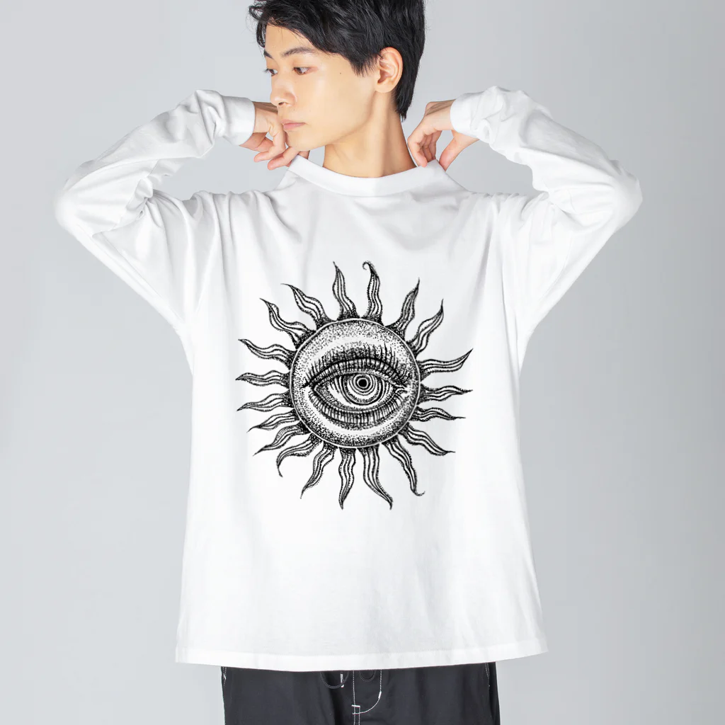 MANDALA MADARAの太陽 ビッグシルエットロングスリーブTシャツ