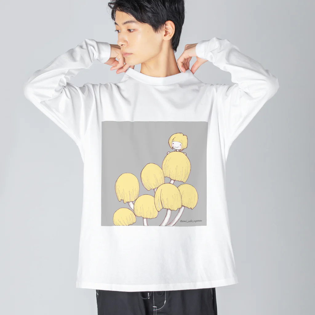 emicafenyaaaoのkiraratake ビッグシルエットロングスリーブTシャツ