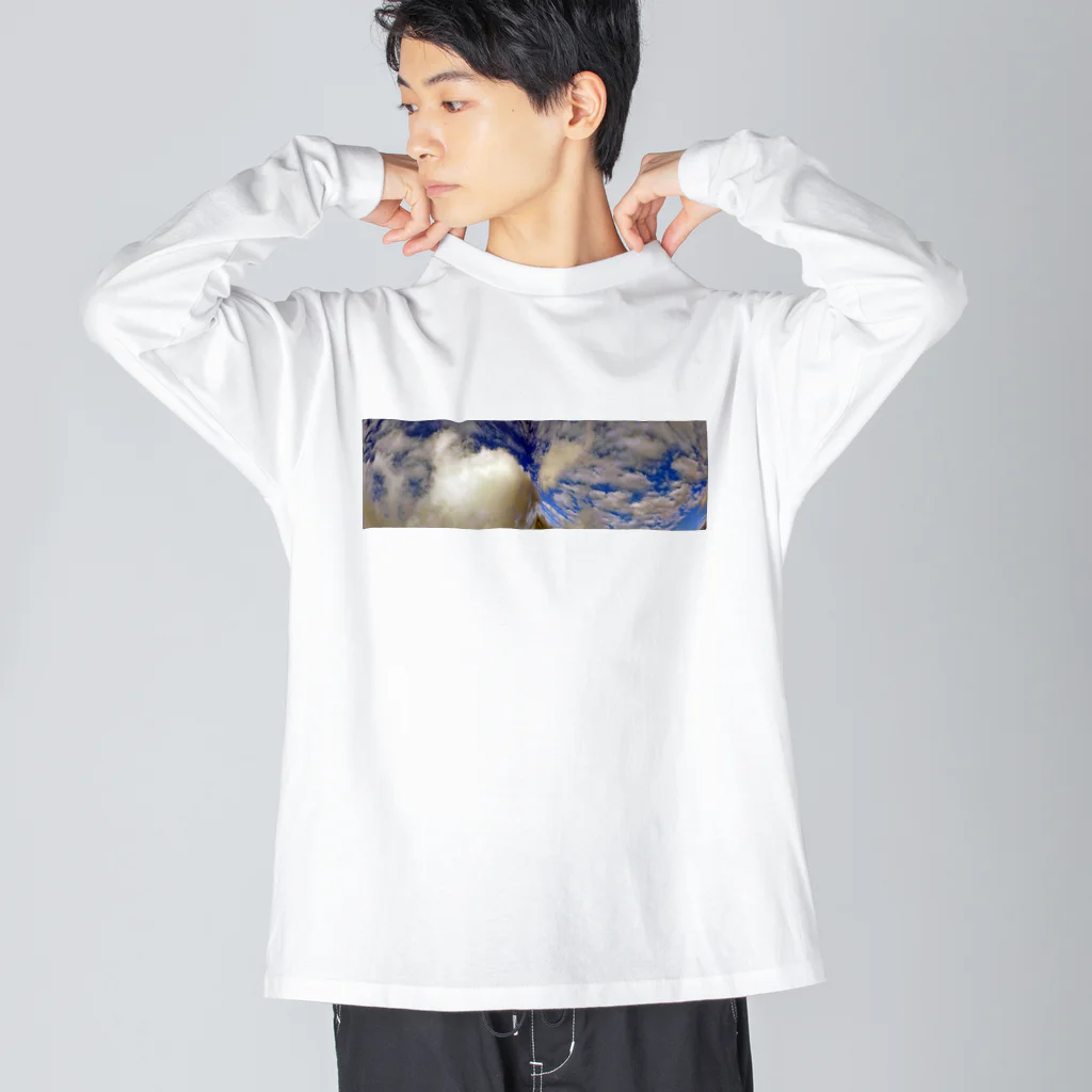 或る by 千～sahasraの吸い込まれる雲 Big Long Sleeve T-Shirt