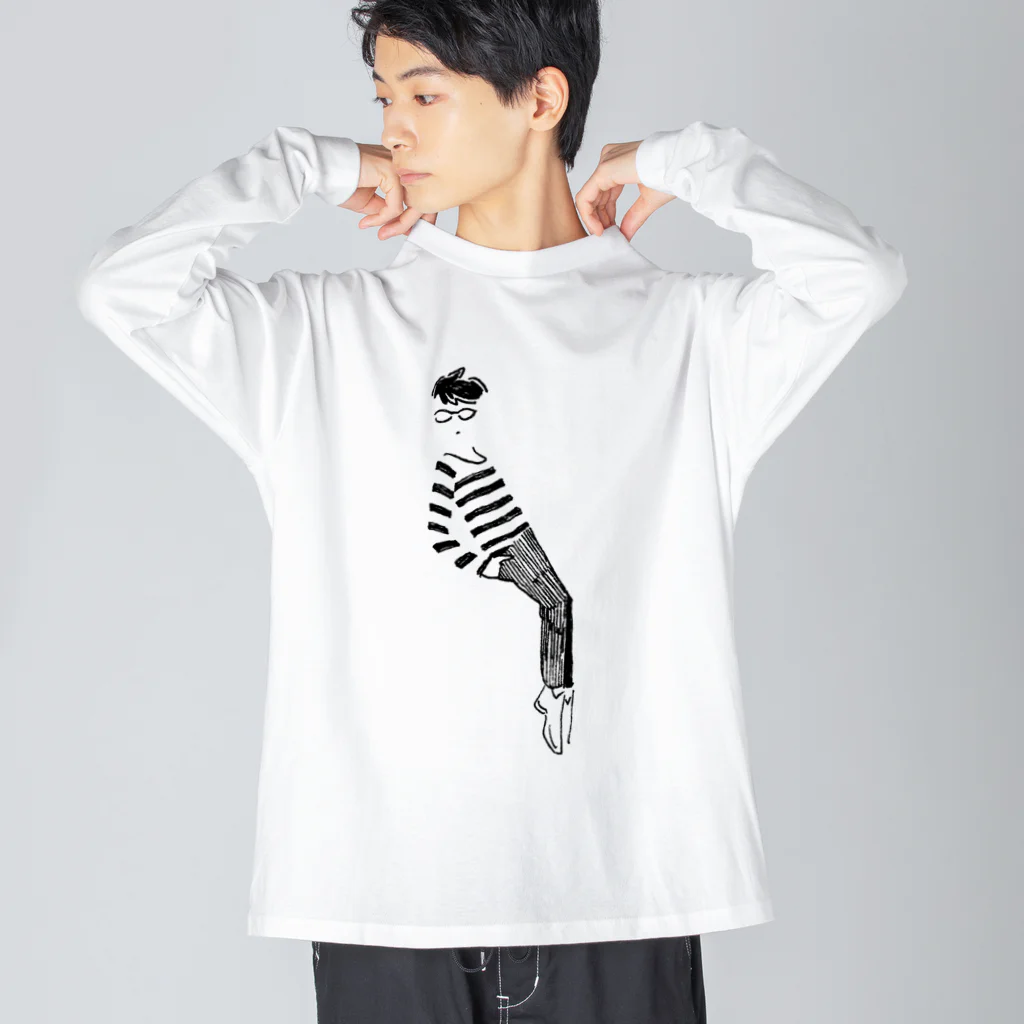 ジャスのつま先立ち Big Long Sleeve T-Shirt