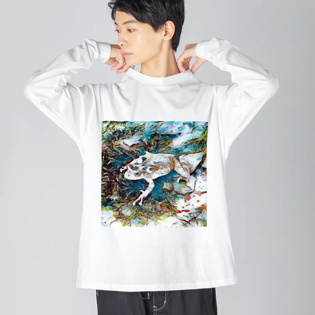 Fantastic FrogのFantastic Frog -Coolness Version- Big Long Sleeve T-Shirt