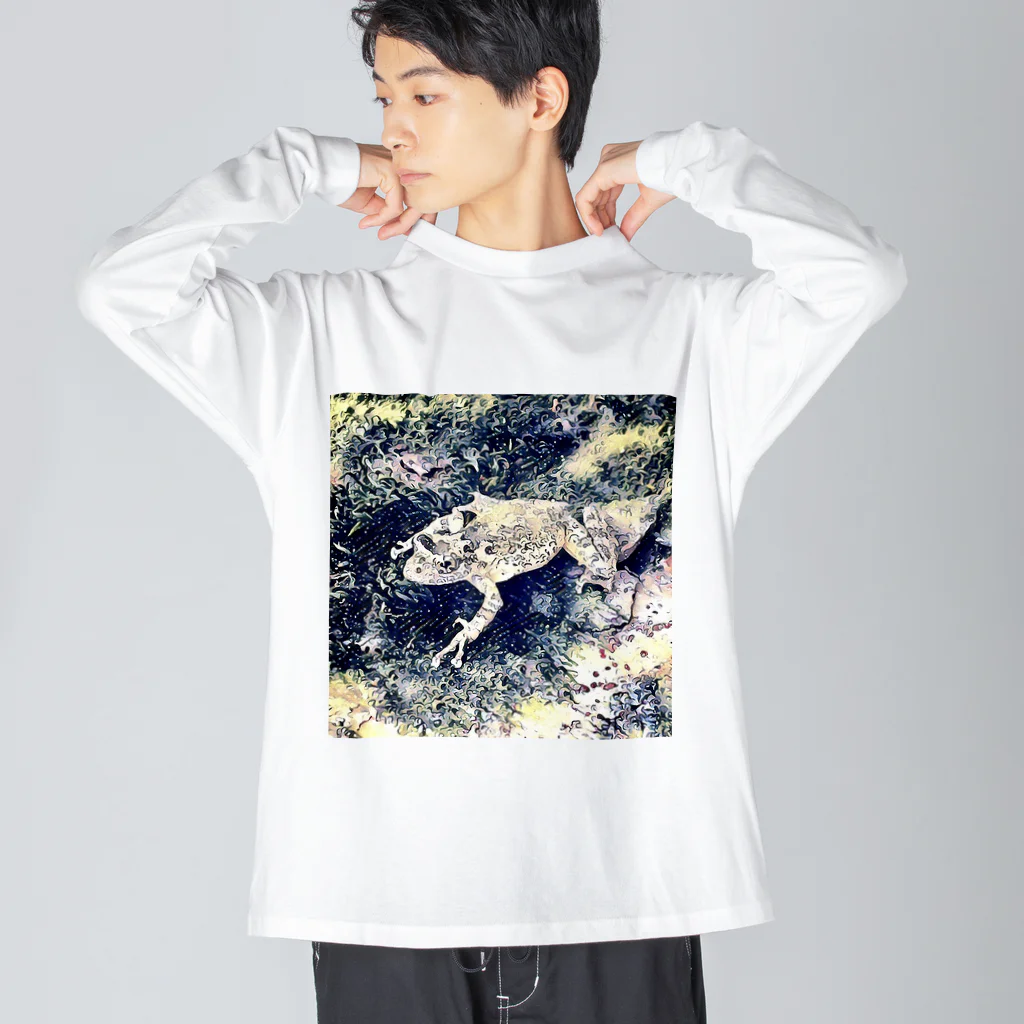 Fantastic FrogのFantastic Frog -Edo Ukiyoe Version- Big Long Sleeve T-Shirt