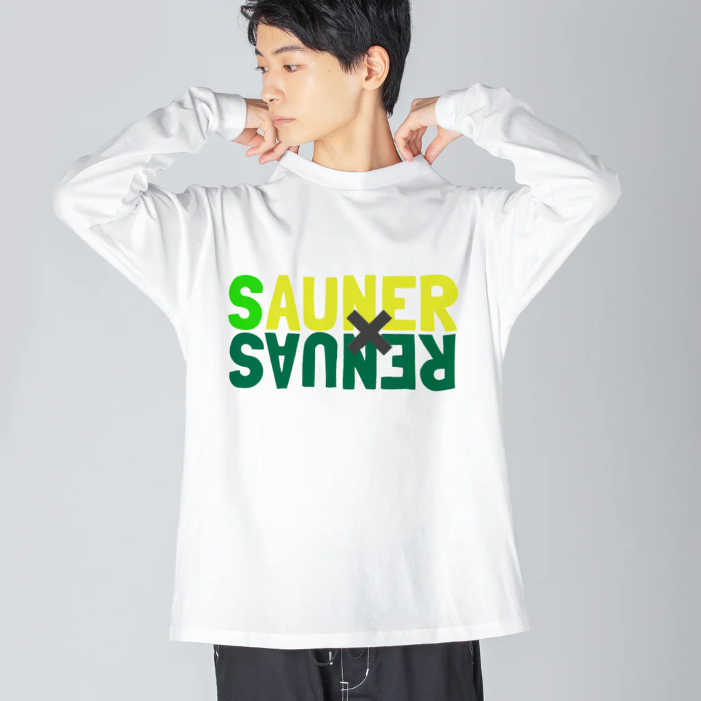 S×SのSAUNER×SAUNER サウナー×サウナー ビッグシルエットロングスリーブTシャツ