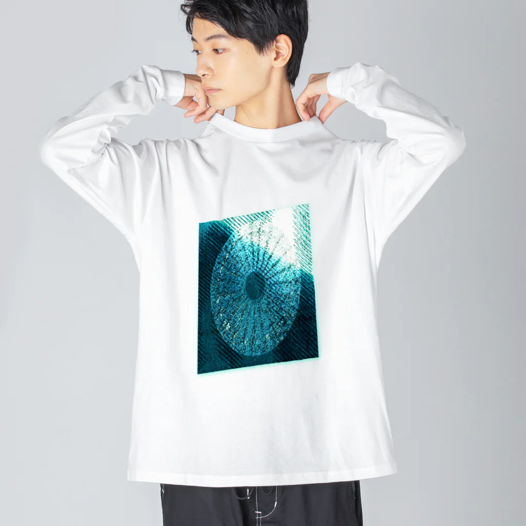 水草の古代パイナップル ビッグシルエットロングスリーブTシャツ