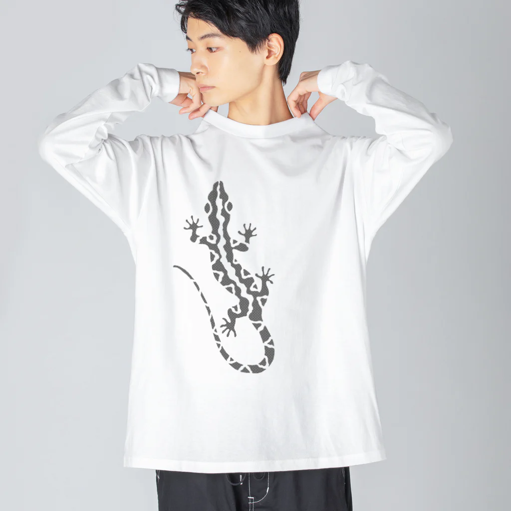 ツバメ堂のとかげちょろり(上向き） Big Long Sleeve T-Shirt