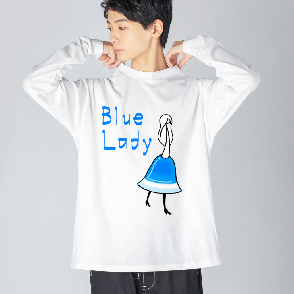 ウサネコのカクテル　ブルーレディ Big Long Sleeve T-Shirt