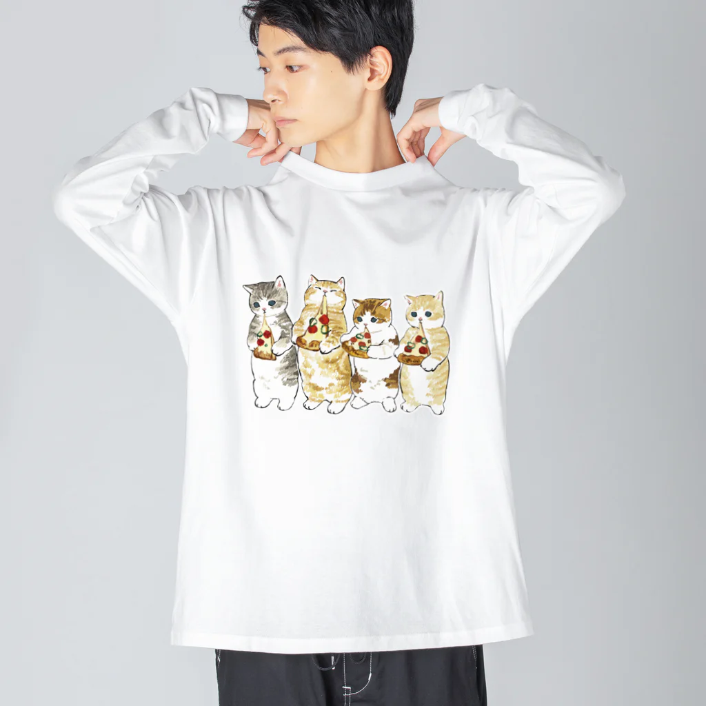 mofusandのみよーんピザ Big Long Sleeve T-Shirt