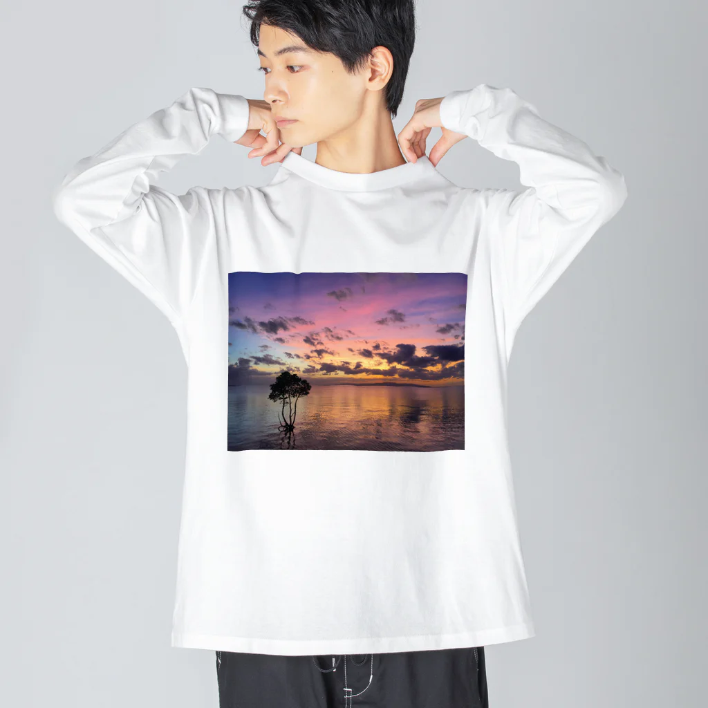 mizuphoto galleryの幸せの積み重ね ビッグシルエットロングスリーブTシャツ