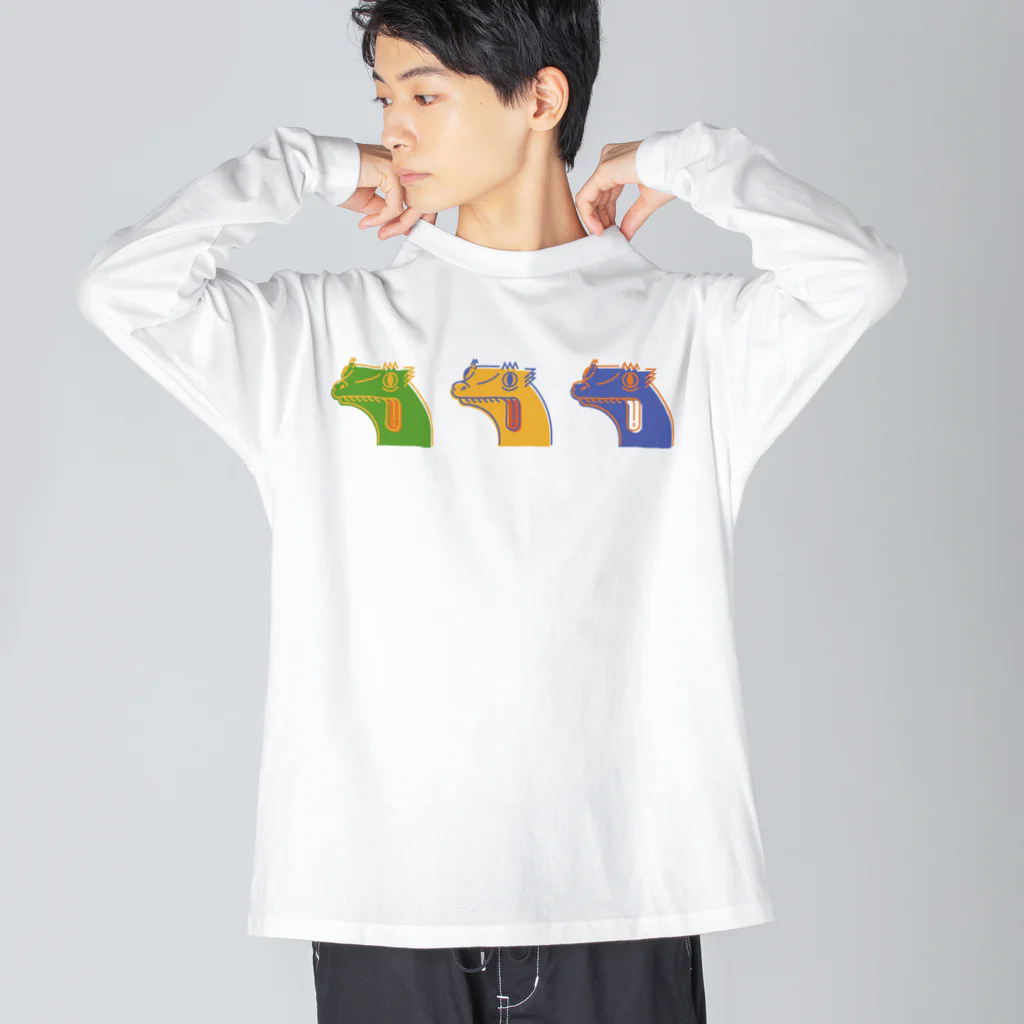 爬虫類グッズ メッサヌンサ - M.R.SのPOPクレス Big Long Sleeve T-Shirt