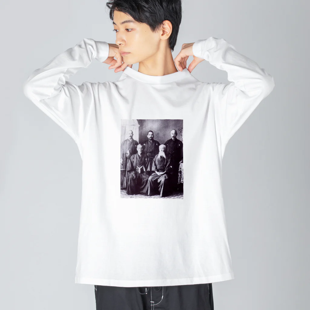 コマタヒチの【渋さ爆発】かっこいい昔の日本のおじさん達 Big Long Sleeve T-Shirt