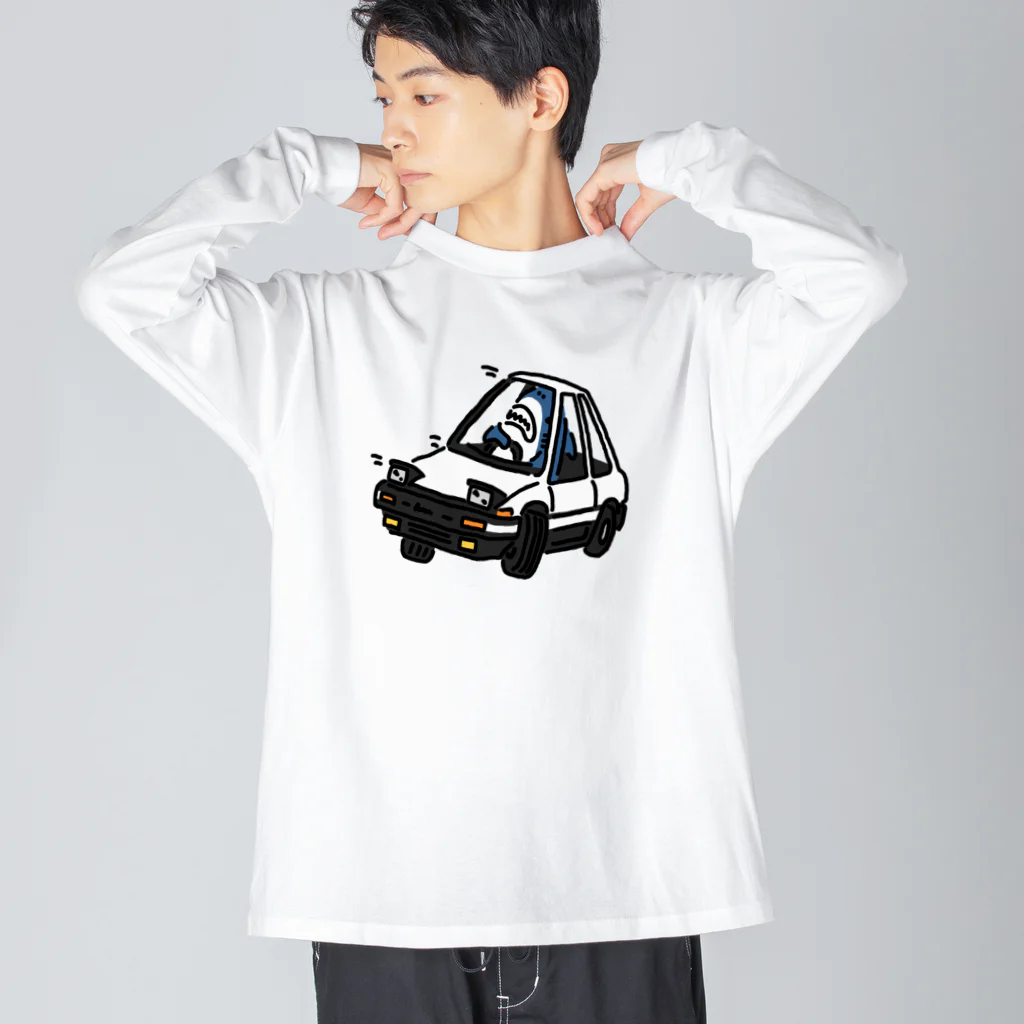 サメ わりとおもいのドリフトするサメ Big Long Sleeve T-Shirt