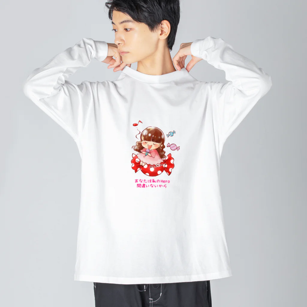 キャンディーおしのちゃんグッズのキャンディーおしのちゃん ビッグシルエットロングスリーブTシャツ