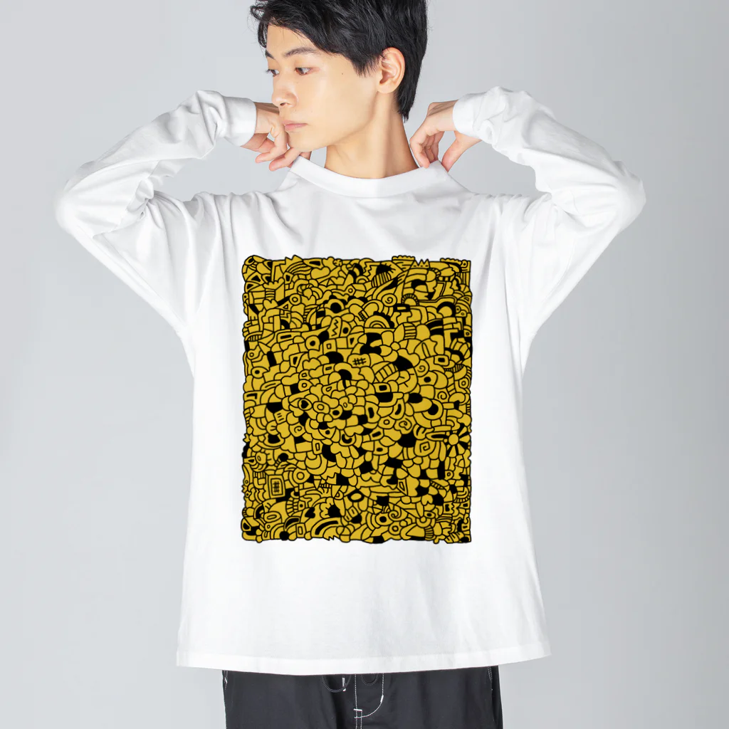 さらだのcells あさのまぶしさ ビッグシルエットロングスリーブTシャツ