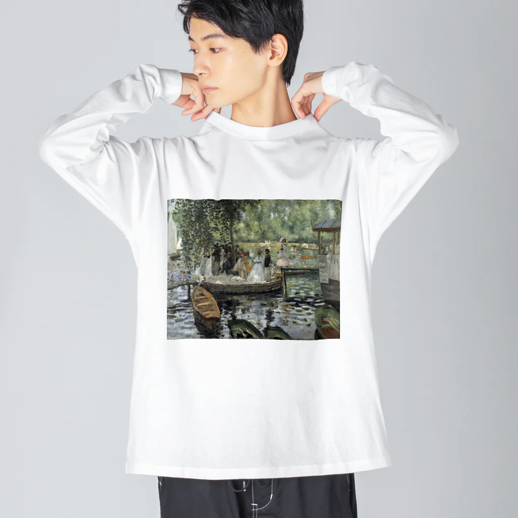 public domainのラ・グルヌイエール / クロード・モネ Big Long Sleeve T-Shirt