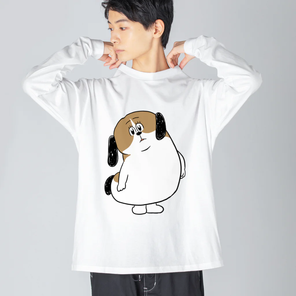 マツバラのもじゃまるなぁに？ Big Long Sleeve T-Shirt