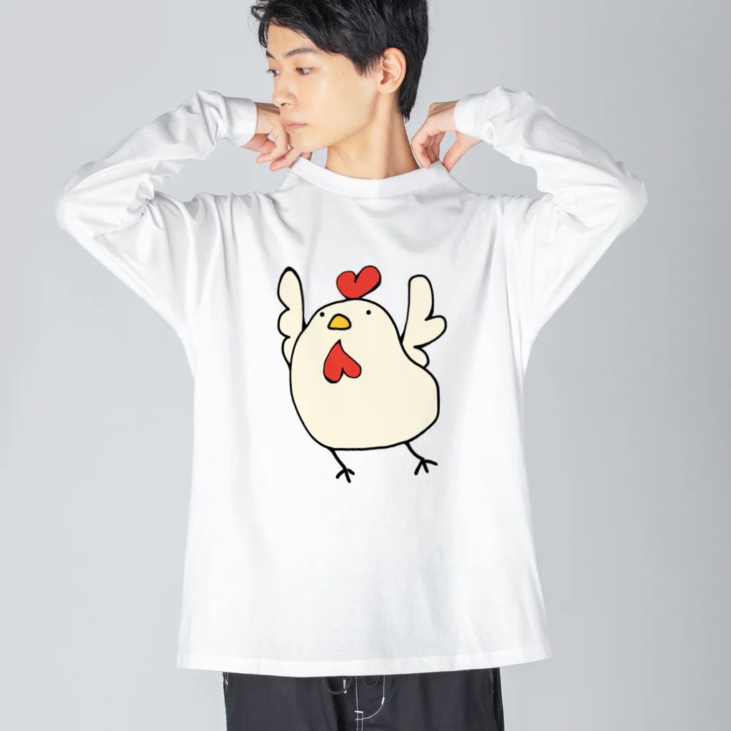 武藤ちよのとぶとり Big Long Sleeve T-Shirt