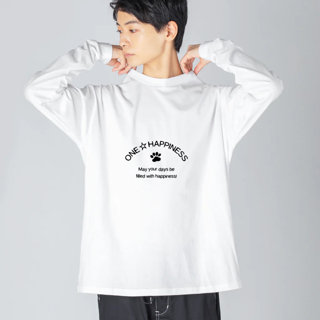 onehappinessのONE☆HAPPINESS Big Long Sleeve T-Shirt