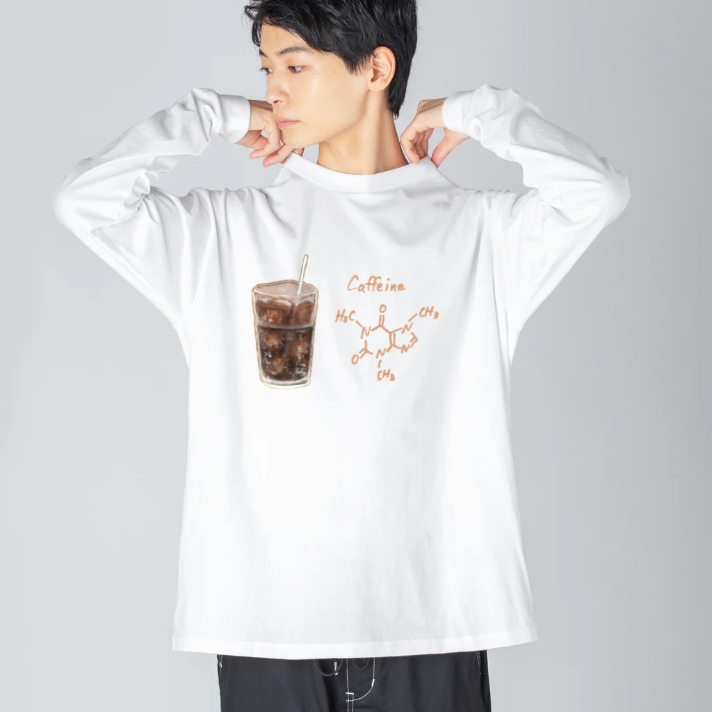 そらまめのカフェイン　アイスコーヒーバージョン Big Long Sleeve T-Shirt