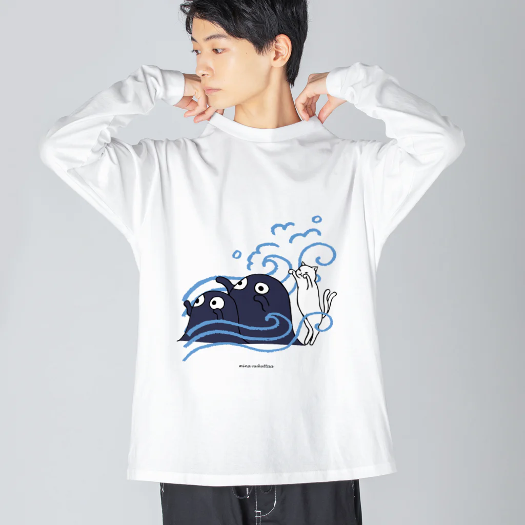 だんすだんすのミナ・ヌクッタ店のだんすだんすと海坊主 Big Long Sleeve T-Shirt