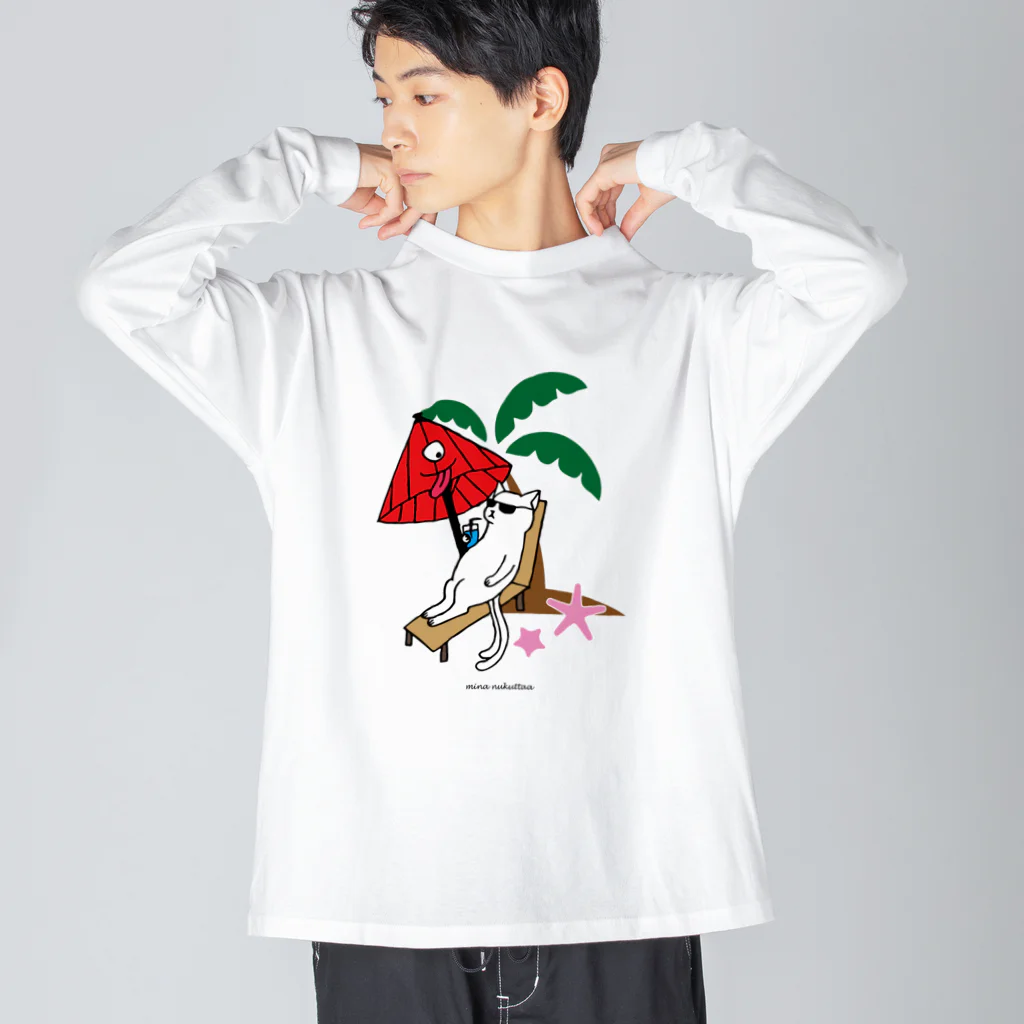 だんすだんすのミナ・ヌクッタ店のだんすだんすの化けーしょん ビッグシルエットロングスリーブTシャツ