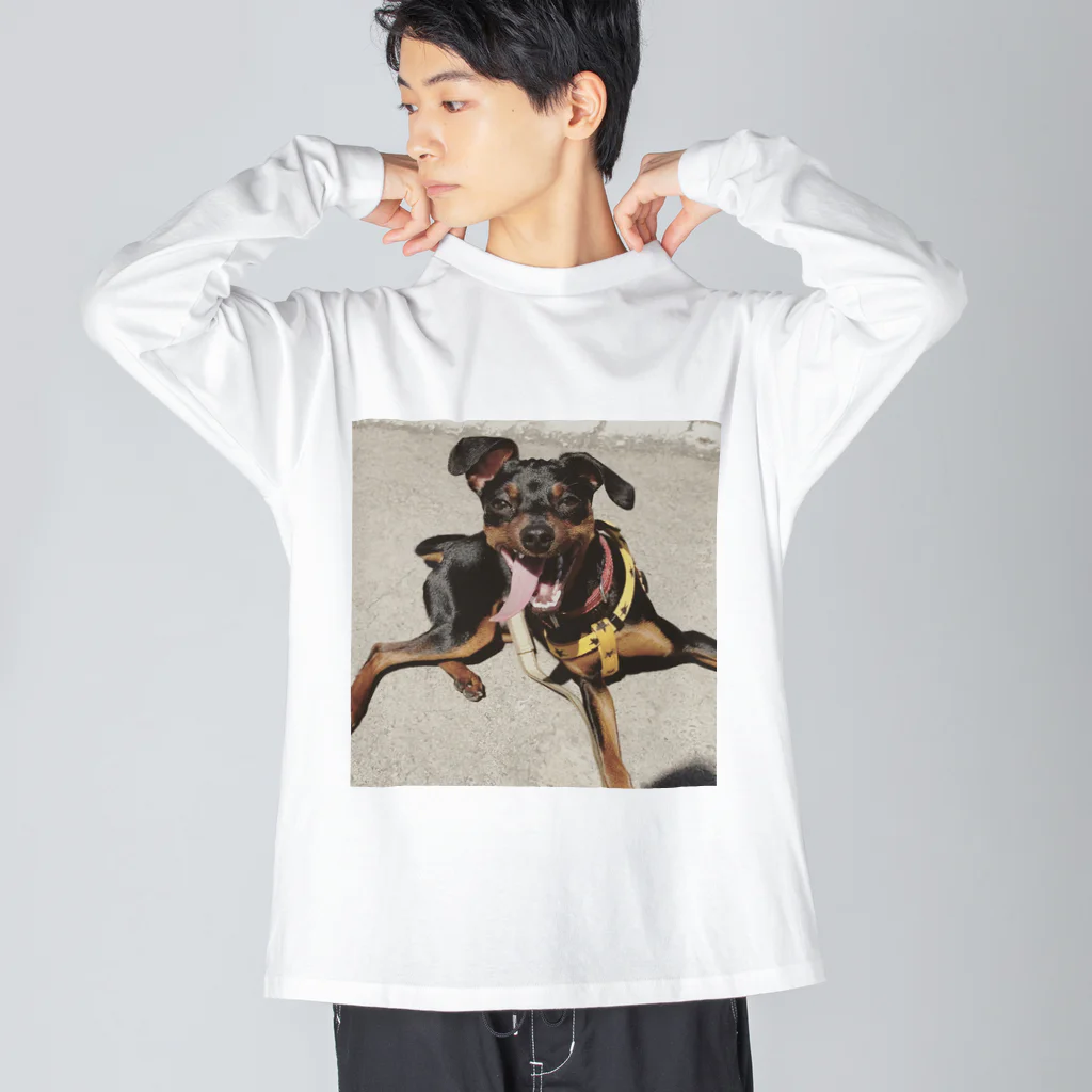 ミニピン ジロのジロ ビッグシルエットロングスリーブTシャツ