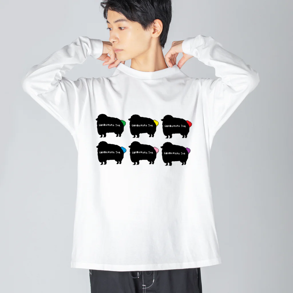 権田原商会の羊✖6匹 Big Long Sleeve T-Shirt