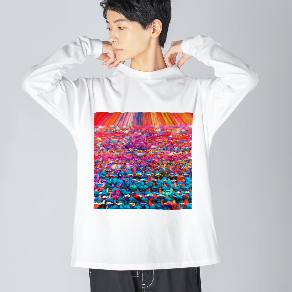 カヨラボ　スズリショップの珊瑚礁／カヨサトーTX Big Long Sleeve T-Shirt