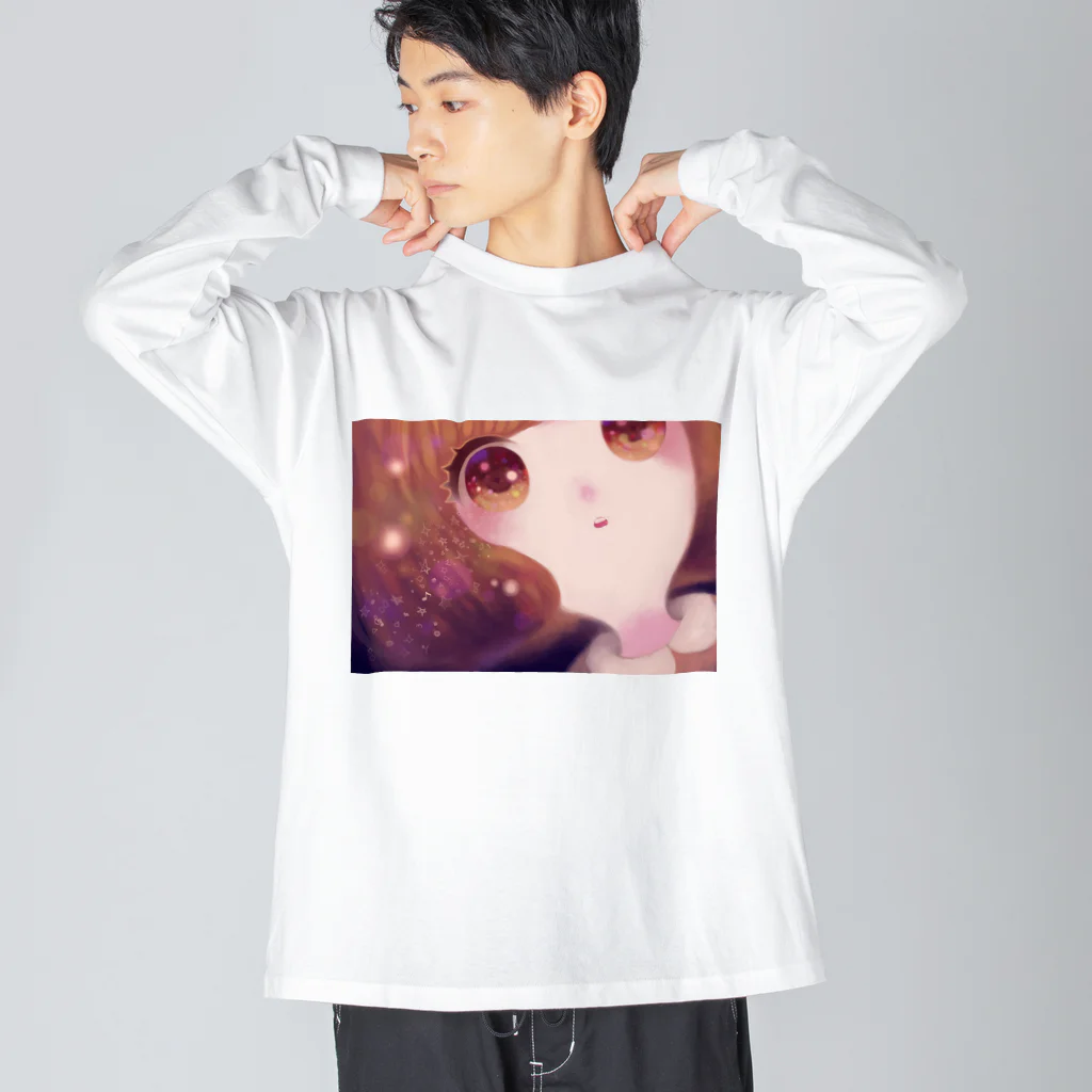 豆乳ラテのキラキラちゃん Big Long Sleeve T-Shirt