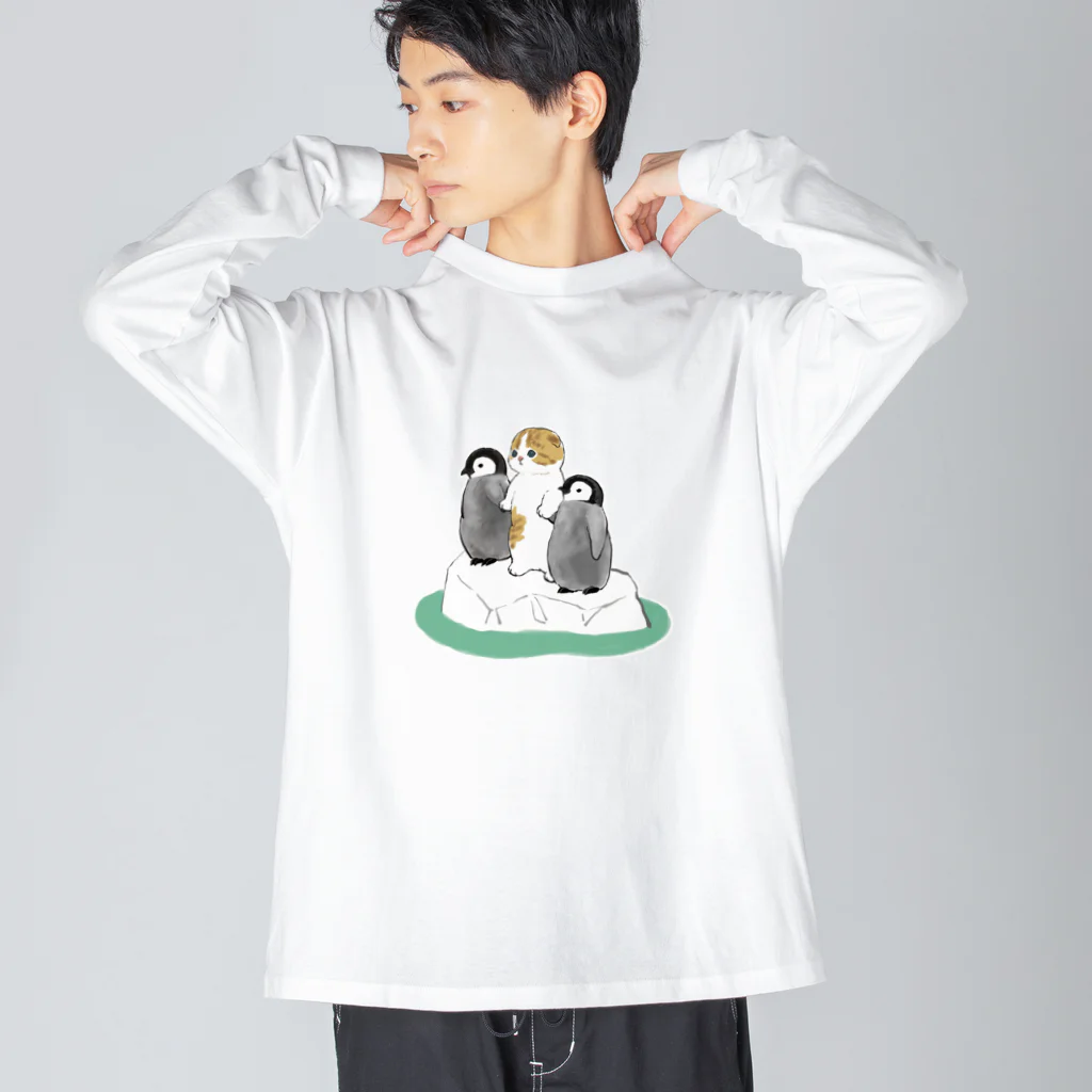 mofusandの南の島へ ビッグシルエットロングスリーブTシャツ