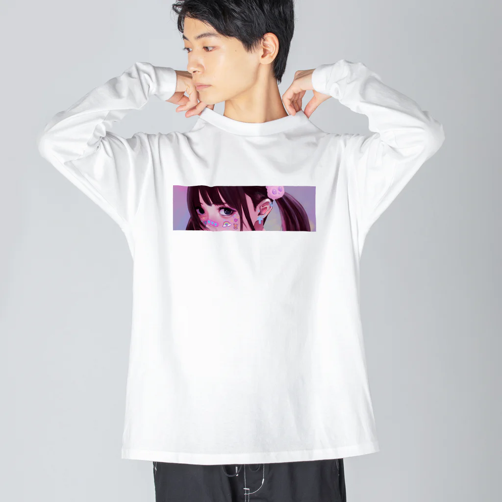 いきものたちの反サステナブル少女 Big Long Sleeve T-Shirt