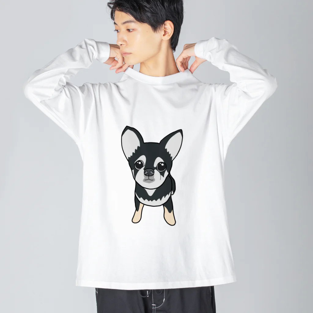 へちまめろんのチワワん ビッグシルエットロングスリーブTシャツ