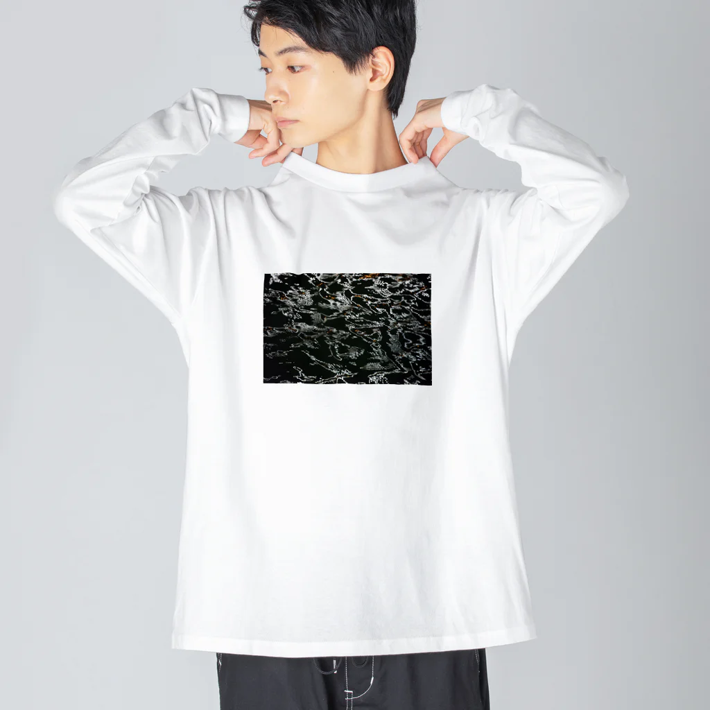 ShotaMiyakeの水面の写真 ビッグシルエットロングスリーブTシャツ