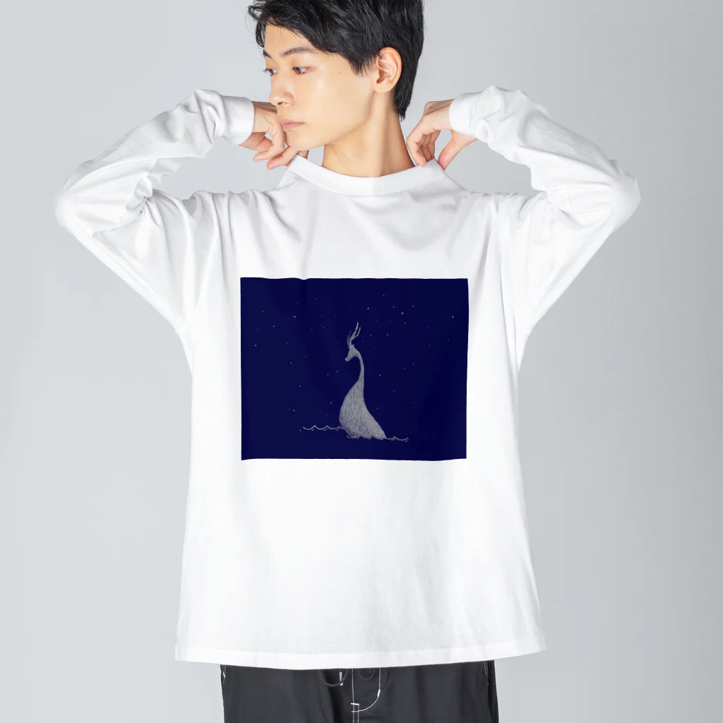 Kyokaの水辺の未確認生物 ビッグシルエットロングスリーブTシャツ