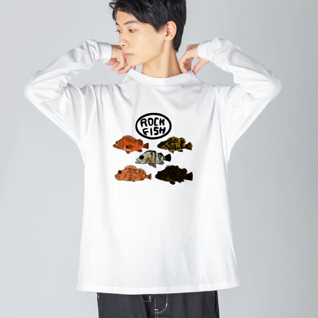 snaggedgorillaのrockfish ビッグシルエットロングスリーブTシャツ