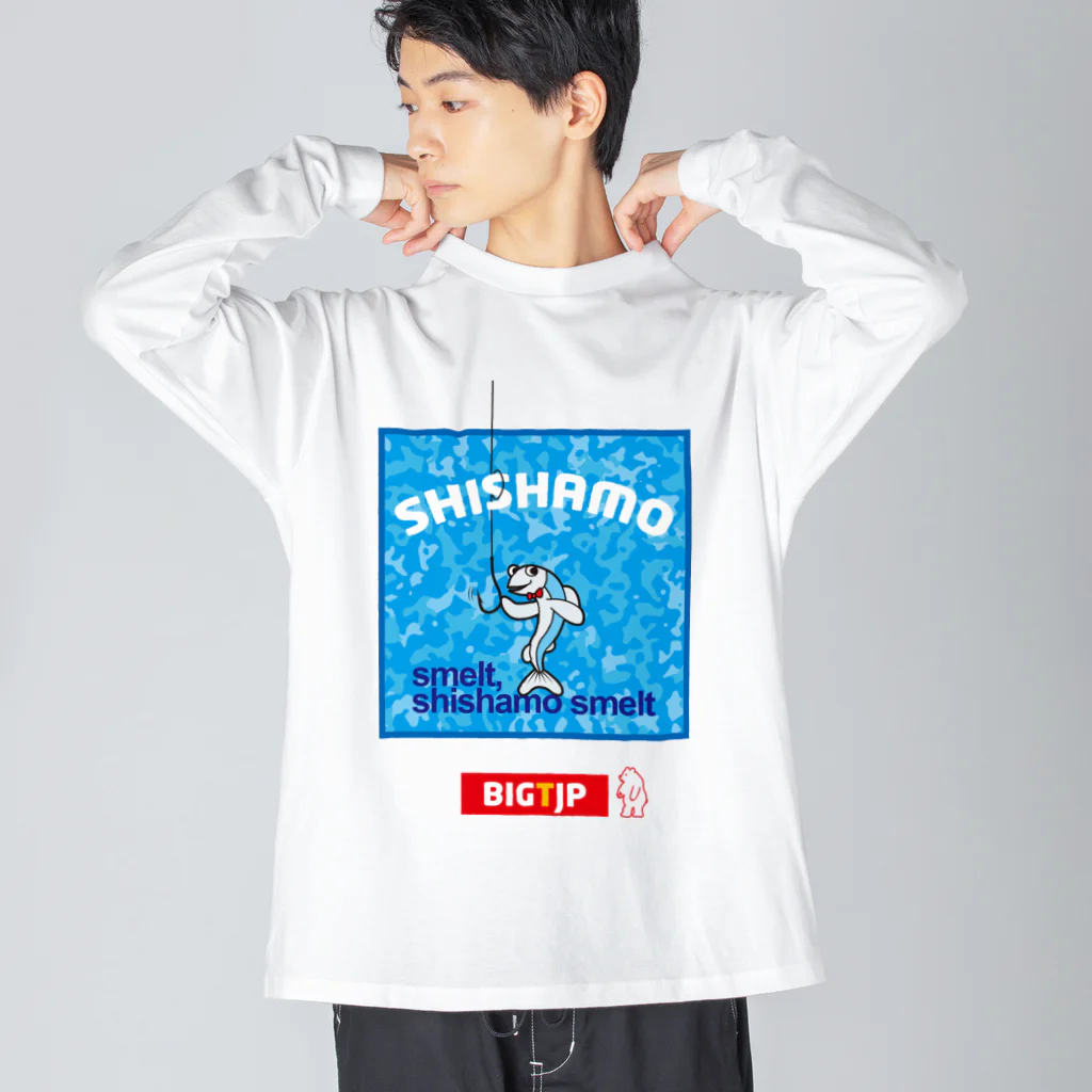 Big-T.jpのししゃもTシャツ02 Big Long Sleeve T-Shirt