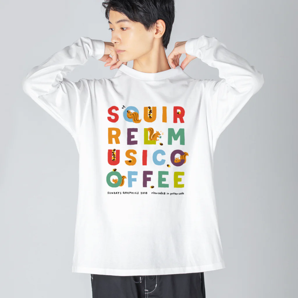 SUNDAYS GRAPHICSのりすカフェ2018 ビッグシルエットロングスリーブTシャツ