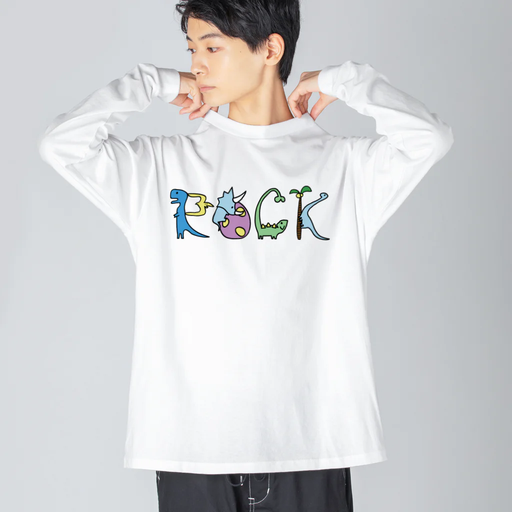 はらぺこたろうの恐竜ROCK ビッグシルエットロングスリーブTシャツ