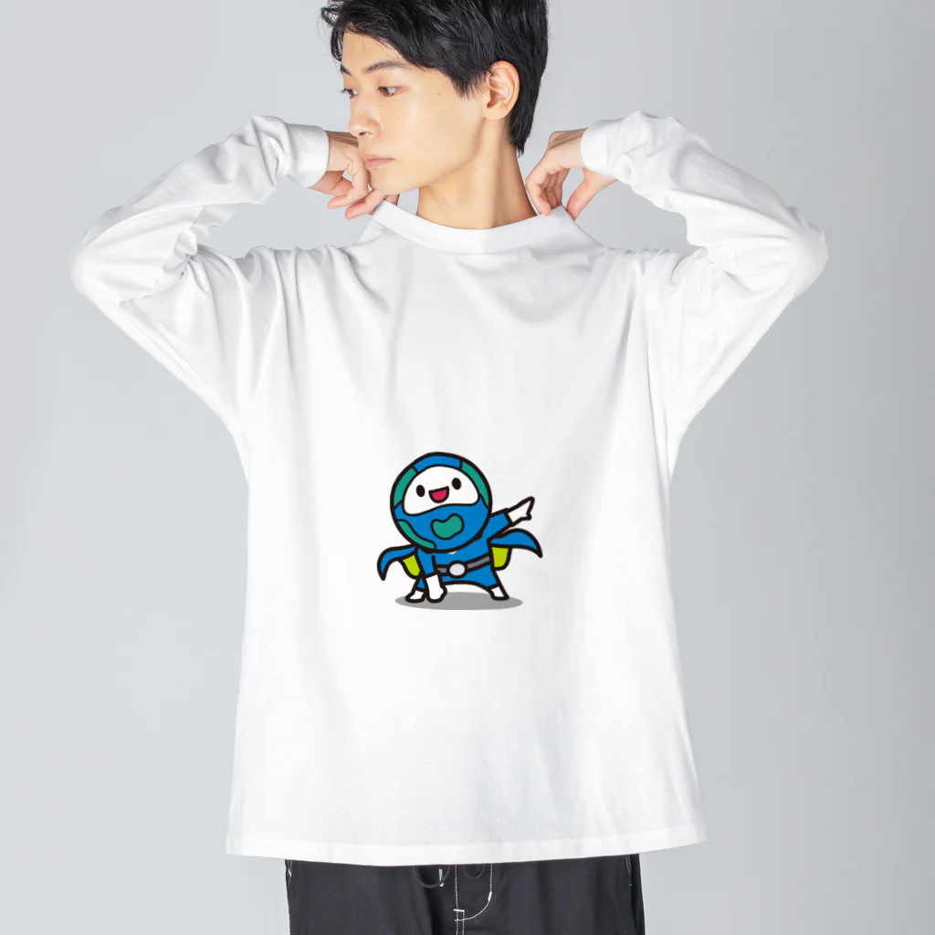 中小企業戦隊／モッチッチレンジャーのモッチブルーコレクション Big Long Sleeve T-Shirt