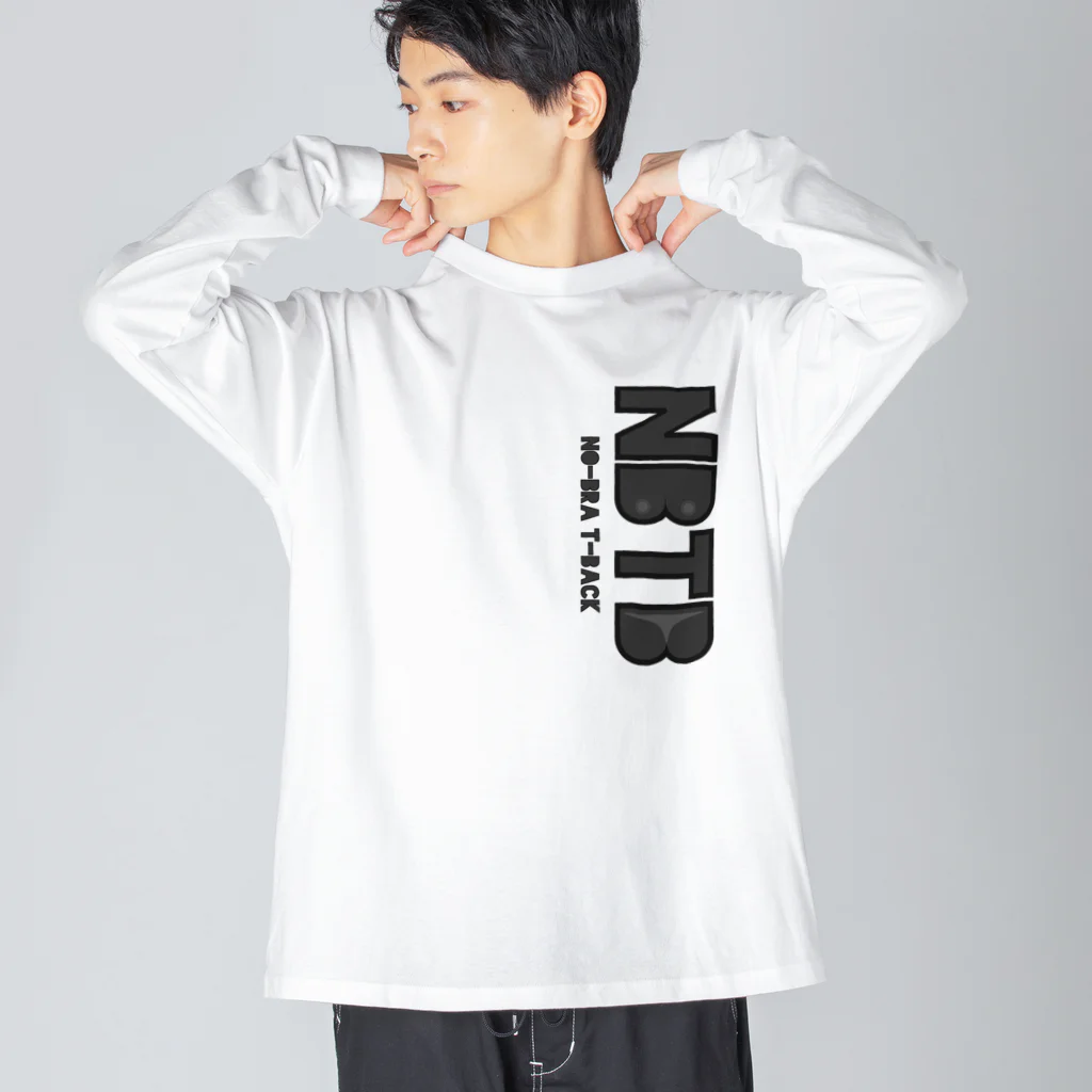 ho-pのノーブラTバック Big Long Sleeve T-Shirt