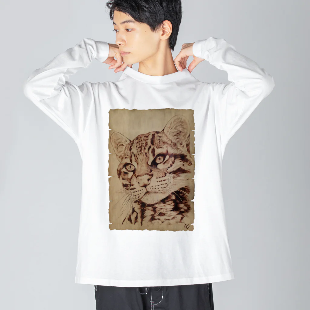 nature boxのオセロット Big Long Sleeve T-Shirt