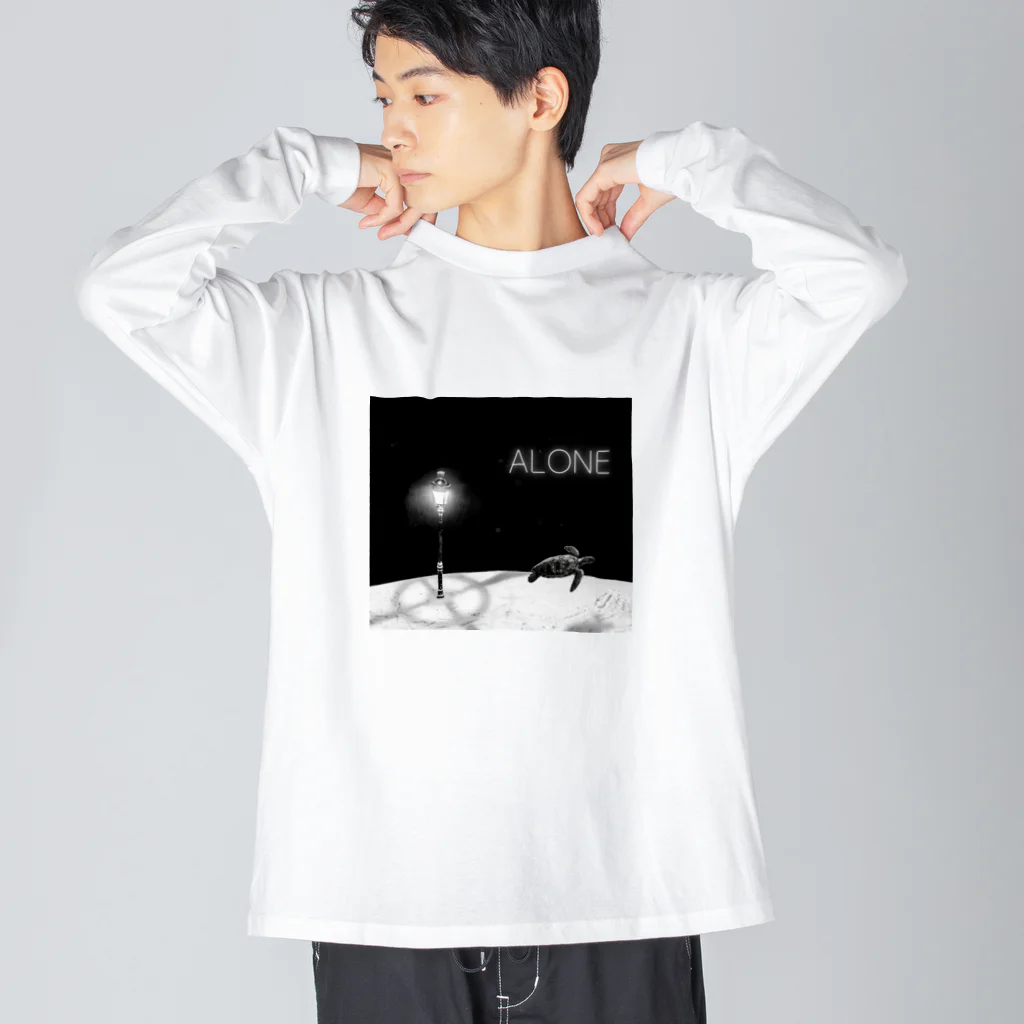 ANOTHER GLASSのALONE ビッグシルエットロングスリーブTシャツ