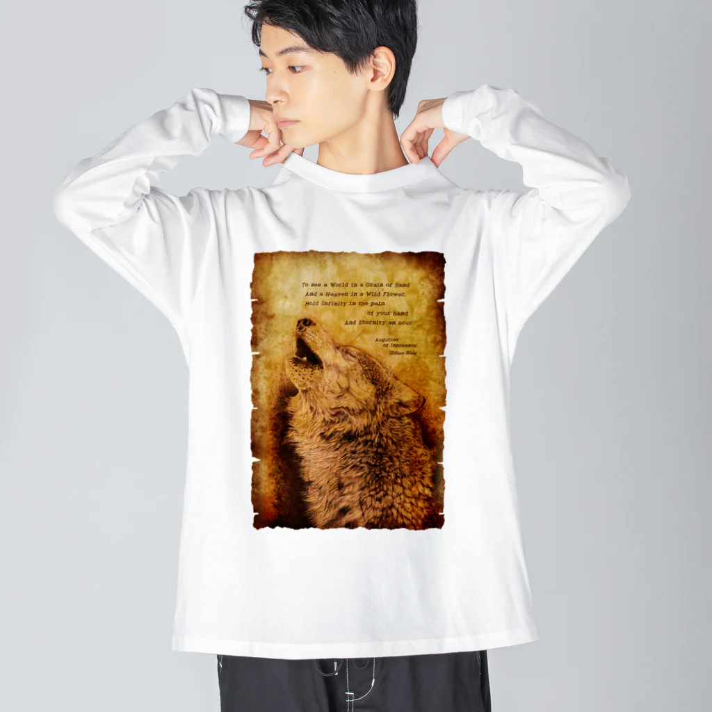 nature boxのHowling Wolf 2 ビッグシルエットロングスリーブTシャツ