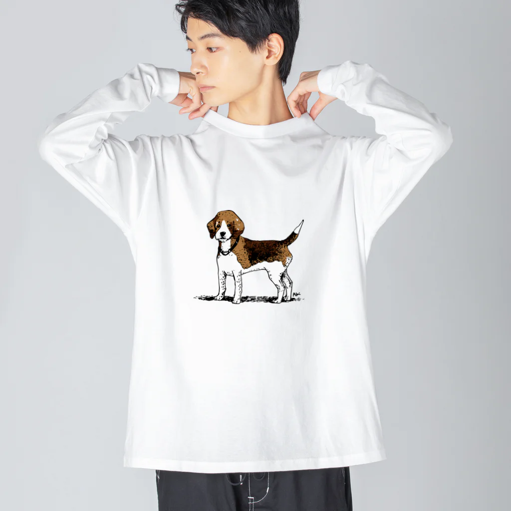 near-oneのビーグルのラッピーさん Big Long Sleeve T-Shirt