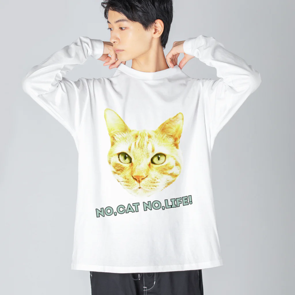 CYA-TO-RAのNO,CAT NO,LIFE! ビッグシルエットロングスリーブTシャツ