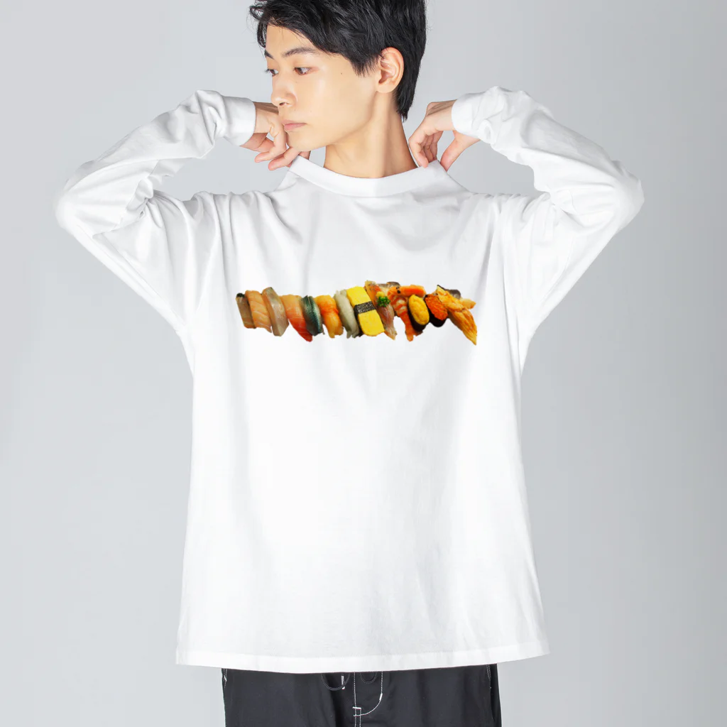 よだれ堂の特上お寿司セット Big Long Sleeve T-Shirt