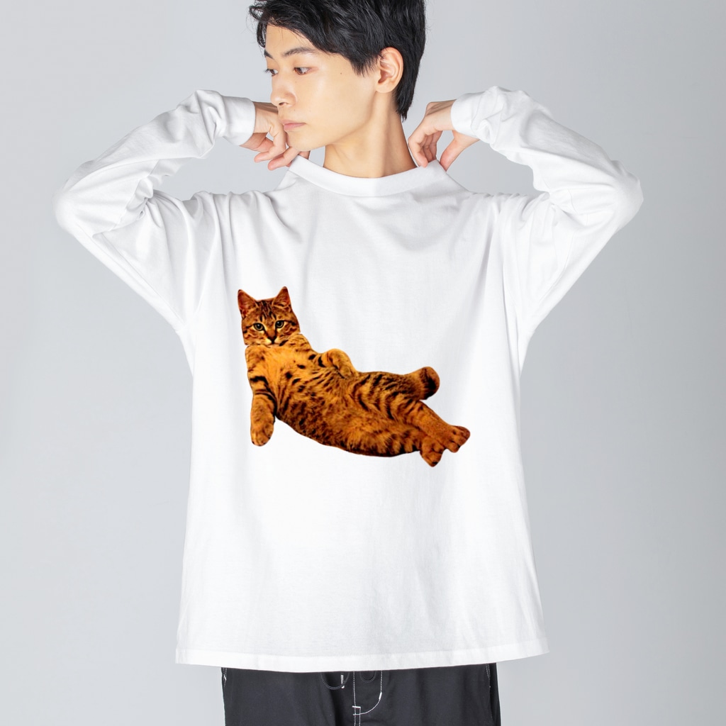 Elegant CatのElegant Cat ① Big Long Sleeve T-Shirt