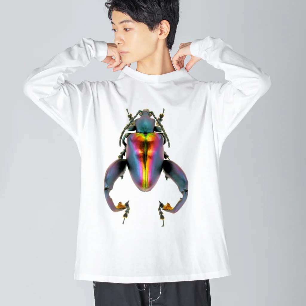 マカロニーケットのモモブトオオルリハムシ Big Long Sleeve T-Shirt