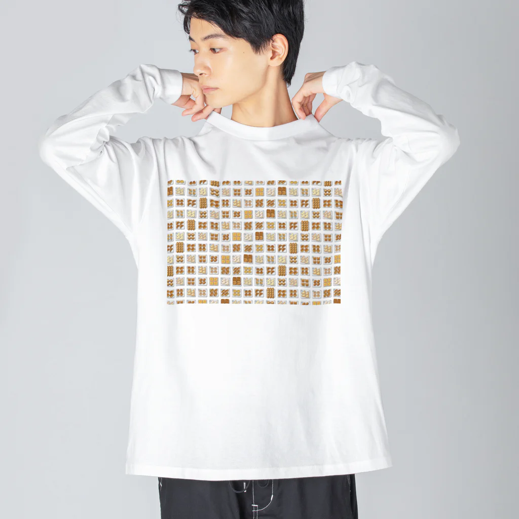 佐山くまのパンまみれ ビッグシルエットロングスリーブTシャツ